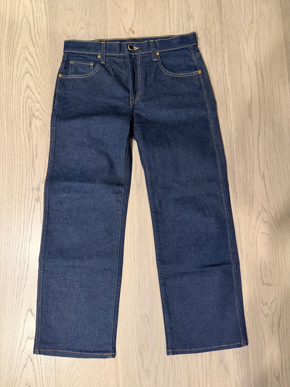 Khaite Wendell Dark Blue Straight-Leg Jeans